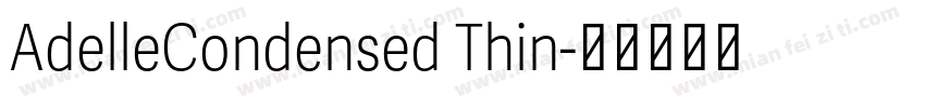 AdelleCondensed Thin字体转换